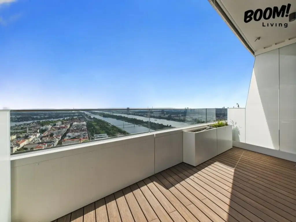 Danubeflats – Österreichs höchstes Wohnhochhaus mit atemberaubendem Ausblick, exklusivem Spa und urbanem Luxus direkt an der Neuen Donau