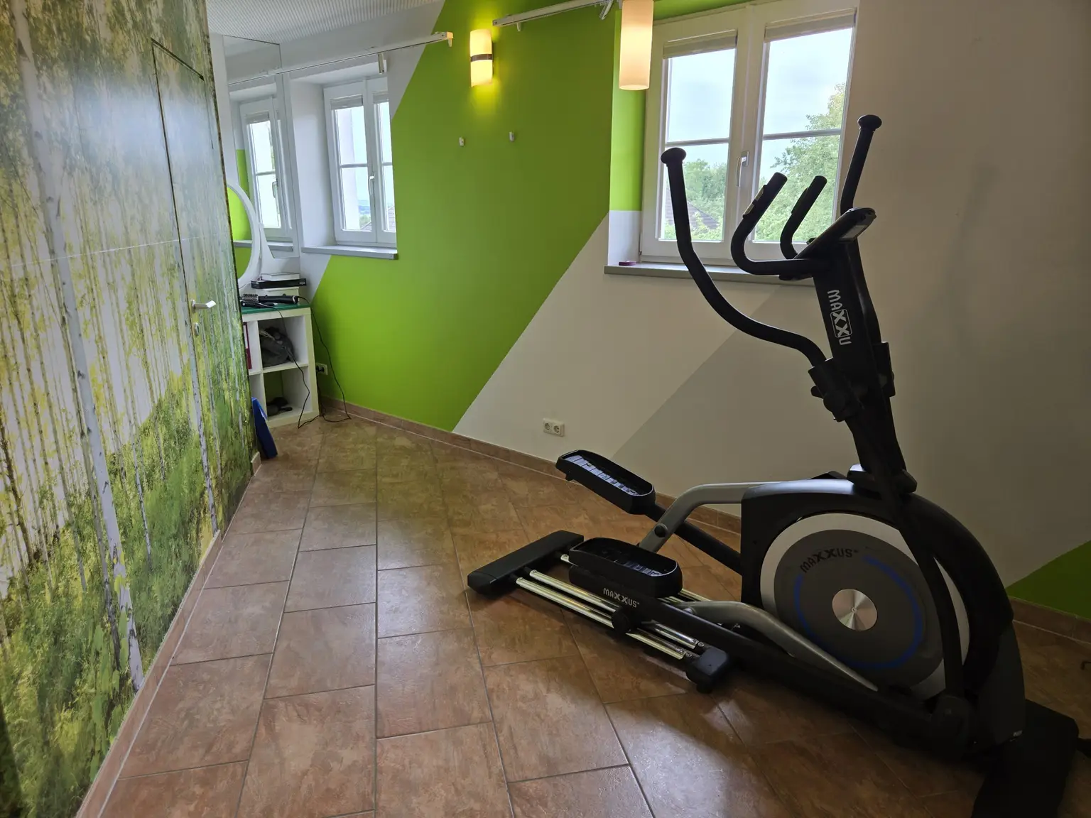 Fitnessbereich im Obergeschoss