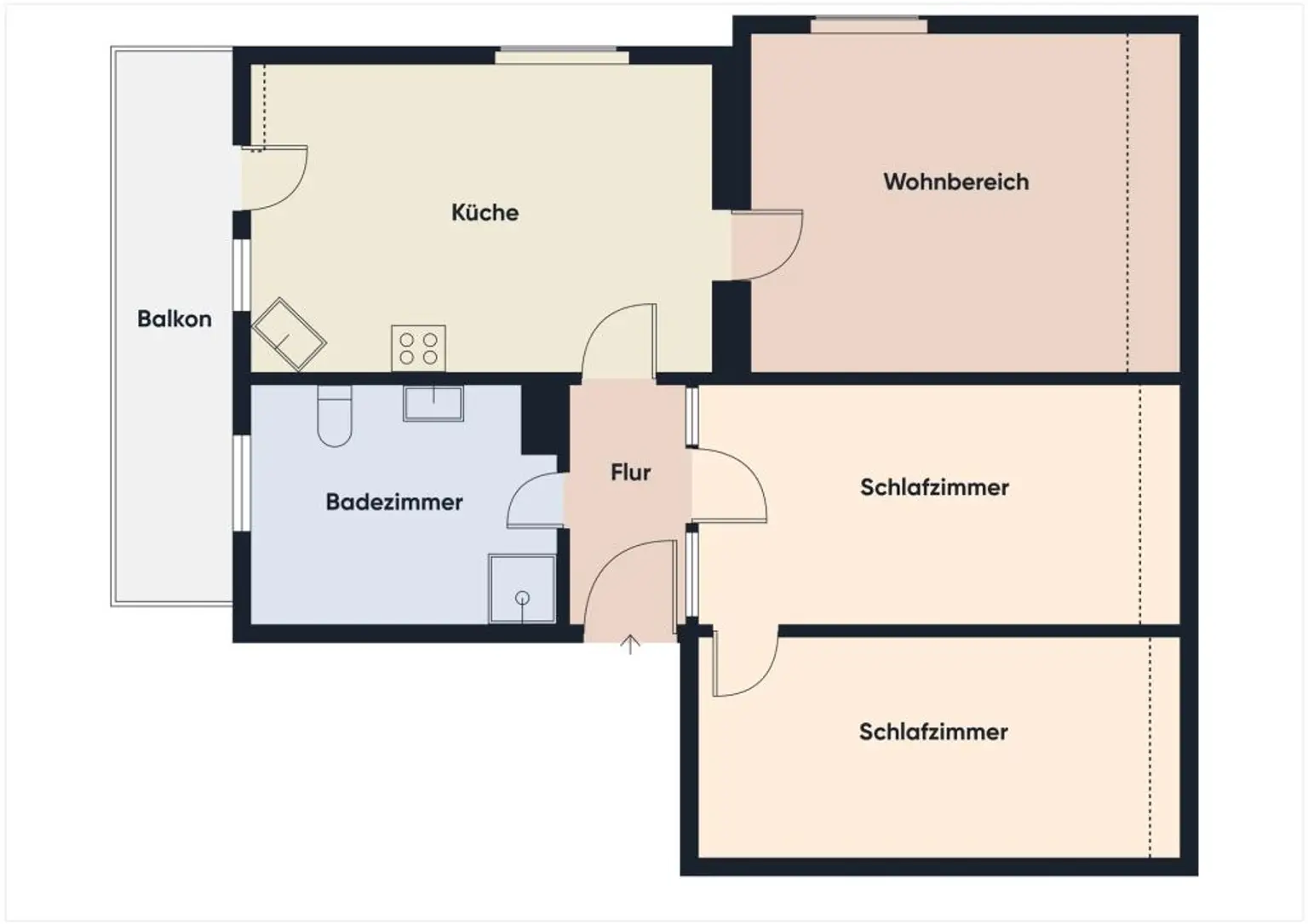 Grundriss ohne Maßstab