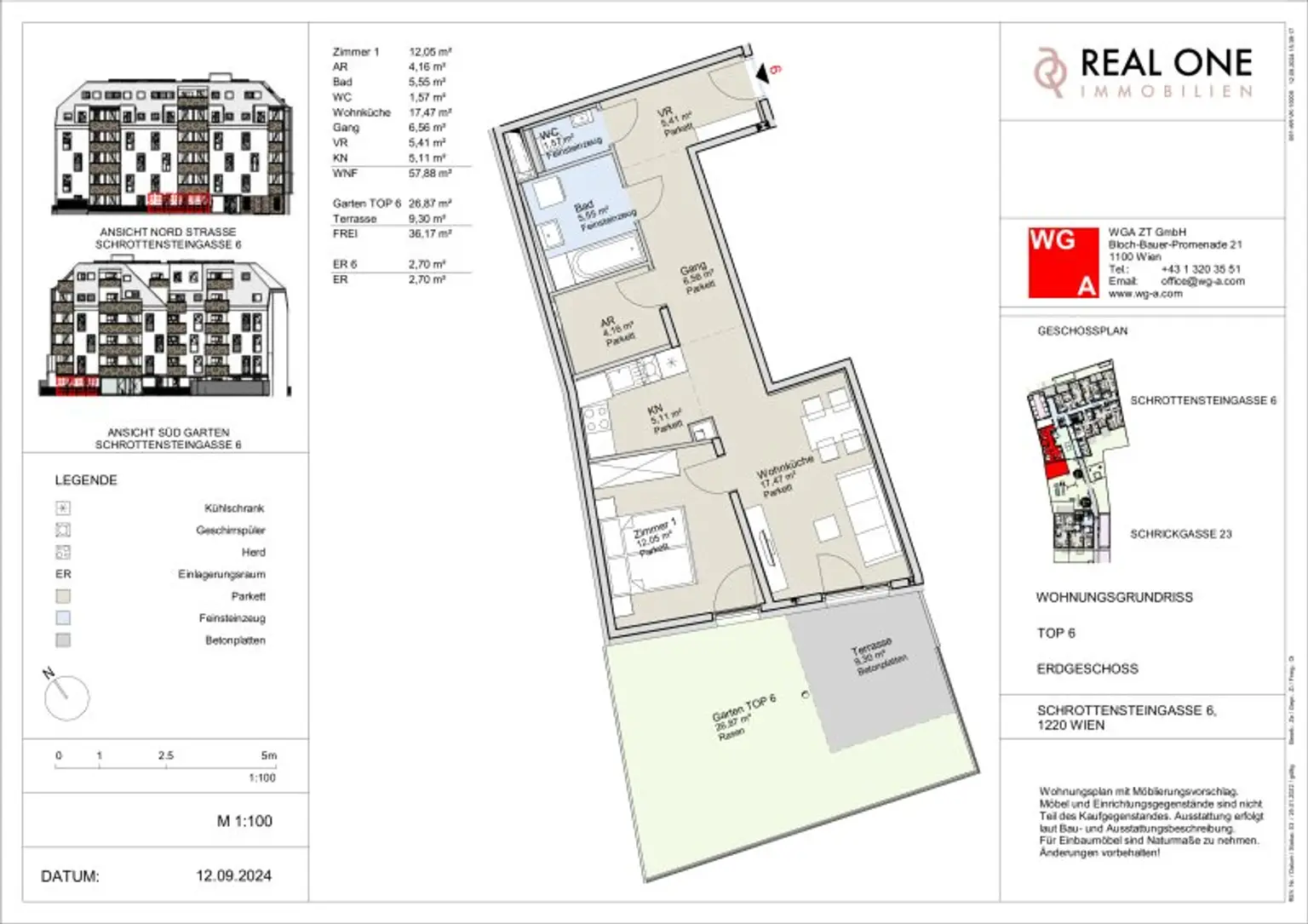 Wunderbare 2-Zimmer Gartenwohnung in ruhiger Lage zum genießen! Eigengrund und provisionsfrei ab sofort
