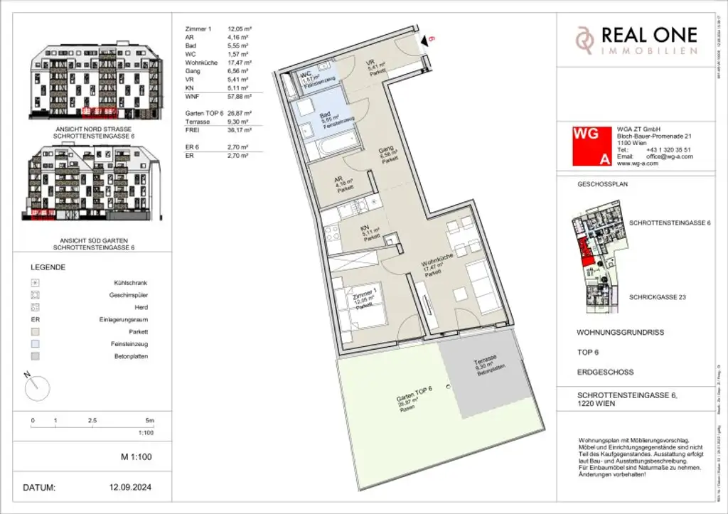 Wunderbare 2-Zimmer Gartenwohnung in ruhiger Lage zum genießen! Eigengrund und provisionsfrei ab sofort