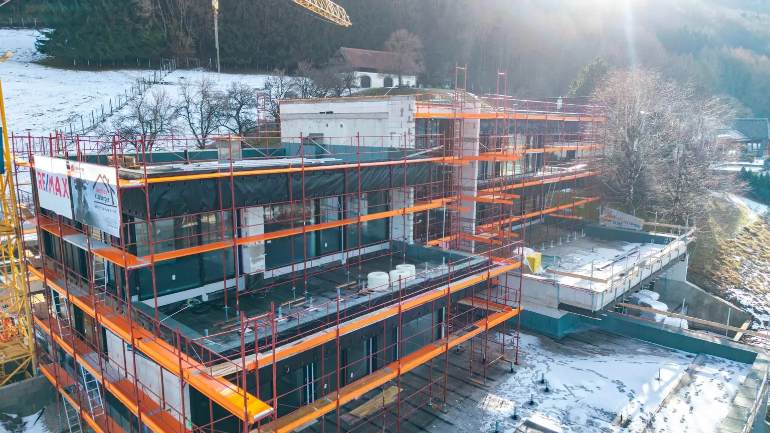 Baufortschritt Hausansicht