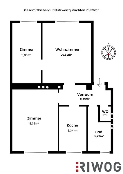 ERSTBEZUG nach Sanierung I 3-Zimmer Wohnung I Schöner Gemeinschaftsgarten I inkl. Tischler Küche mit Siemens Geräten