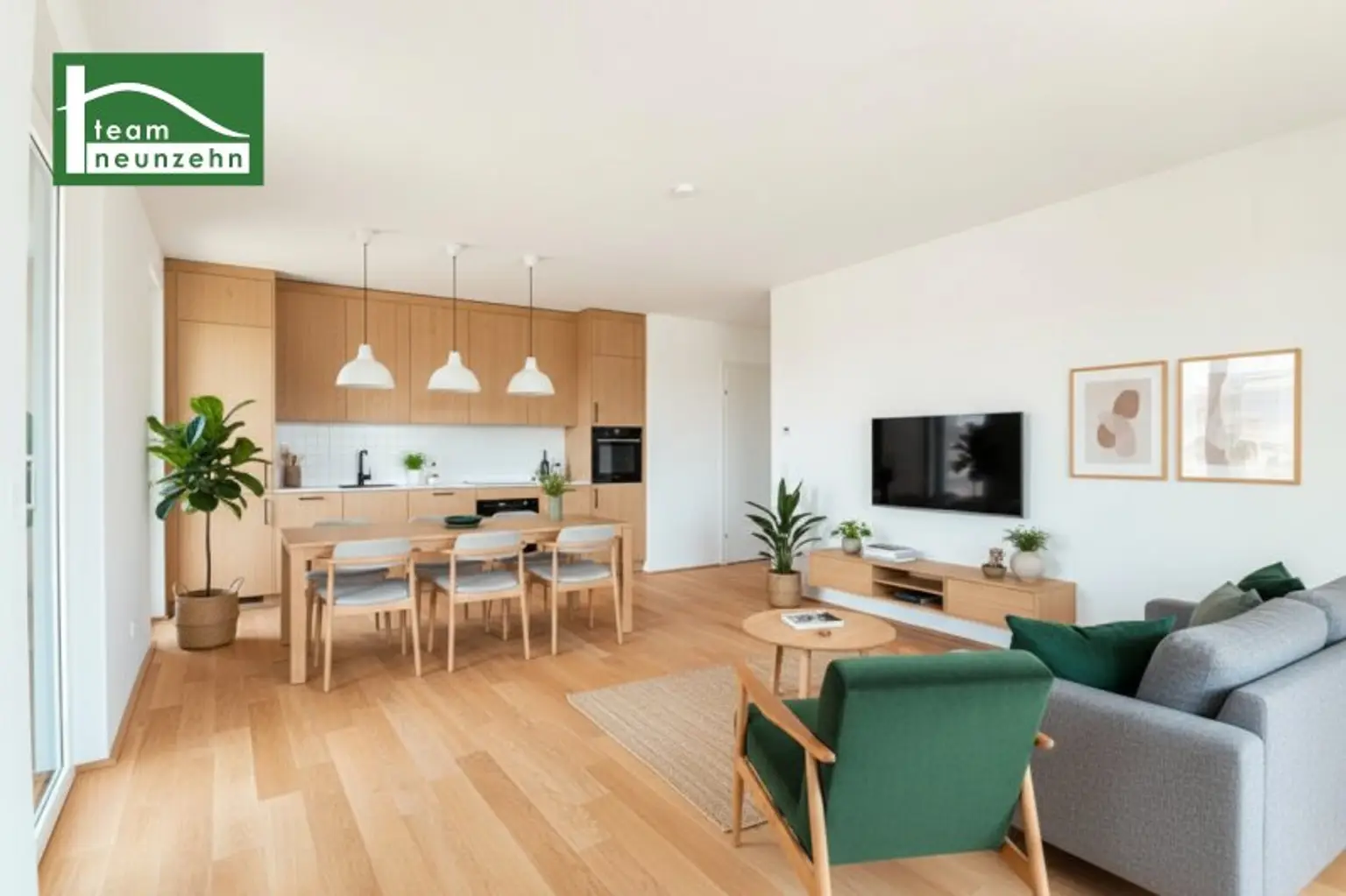 Hervorragende Raumaufteilungen im begehrte Niedrig-Energie-Standard – Grün – grüner – Hirschfeld