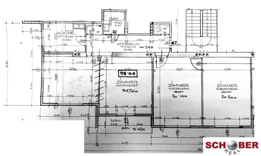 Großzügige 3-Zimmer-Wohnung mit Loggia in Döblinger Grünruhelage