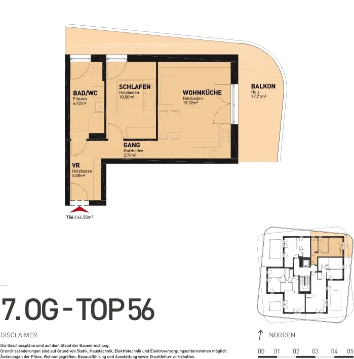 PROVISIONSFREIE Traumwohnung mit Weitblick, Tiefgaragenparkplatz und herrlicher Dachterrasse im Grünen