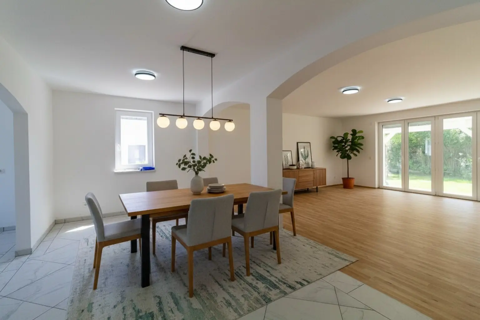 Essbereich. KI generiert Einrichtung