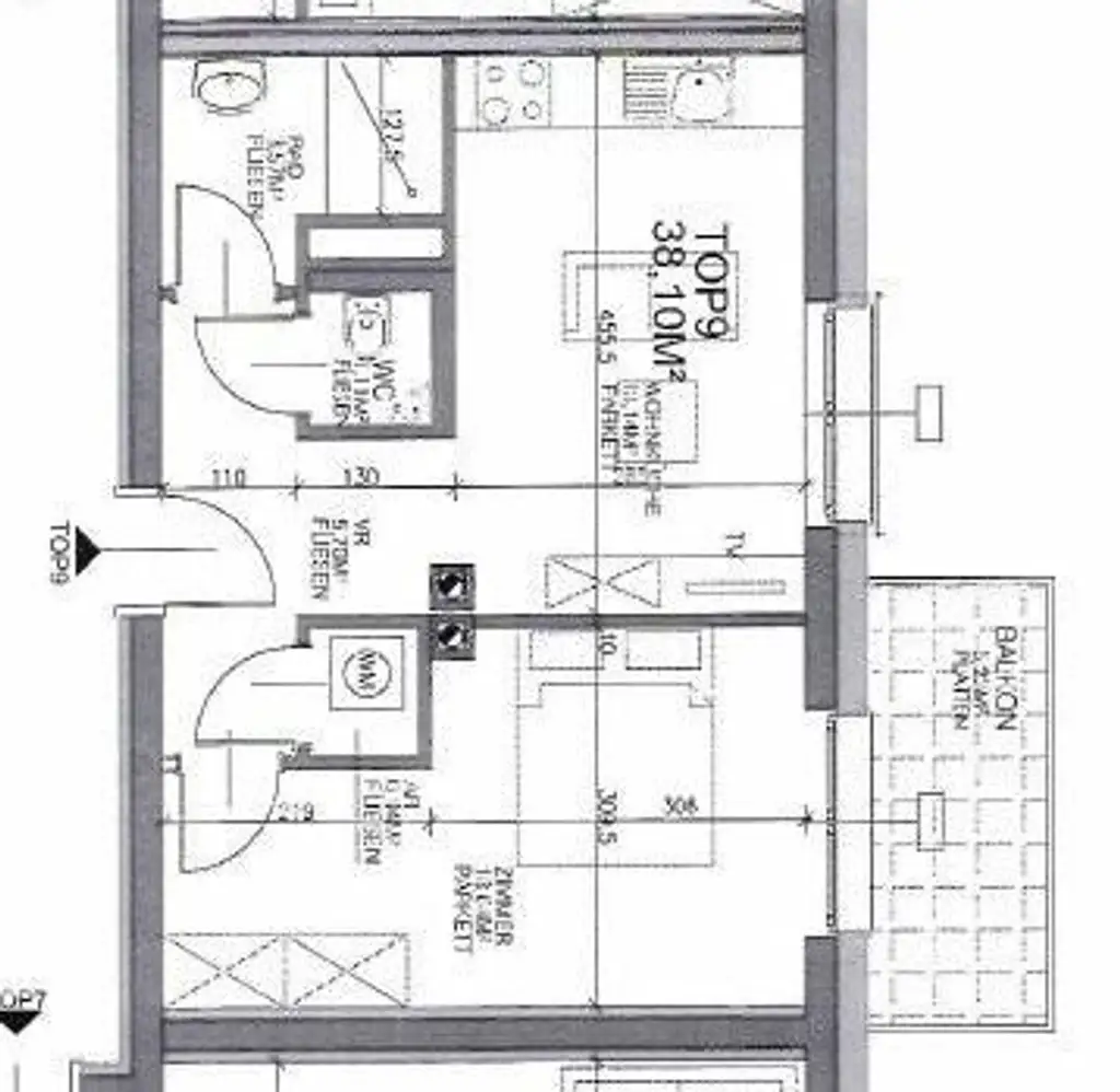 "Waldblick - Single-Balkonwohnung am Riederberg mit Parkplatz"