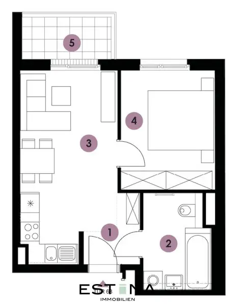 Kirschblütenpark - Wohnung perfekt für Pärchen - Nähe Donauzentrum
