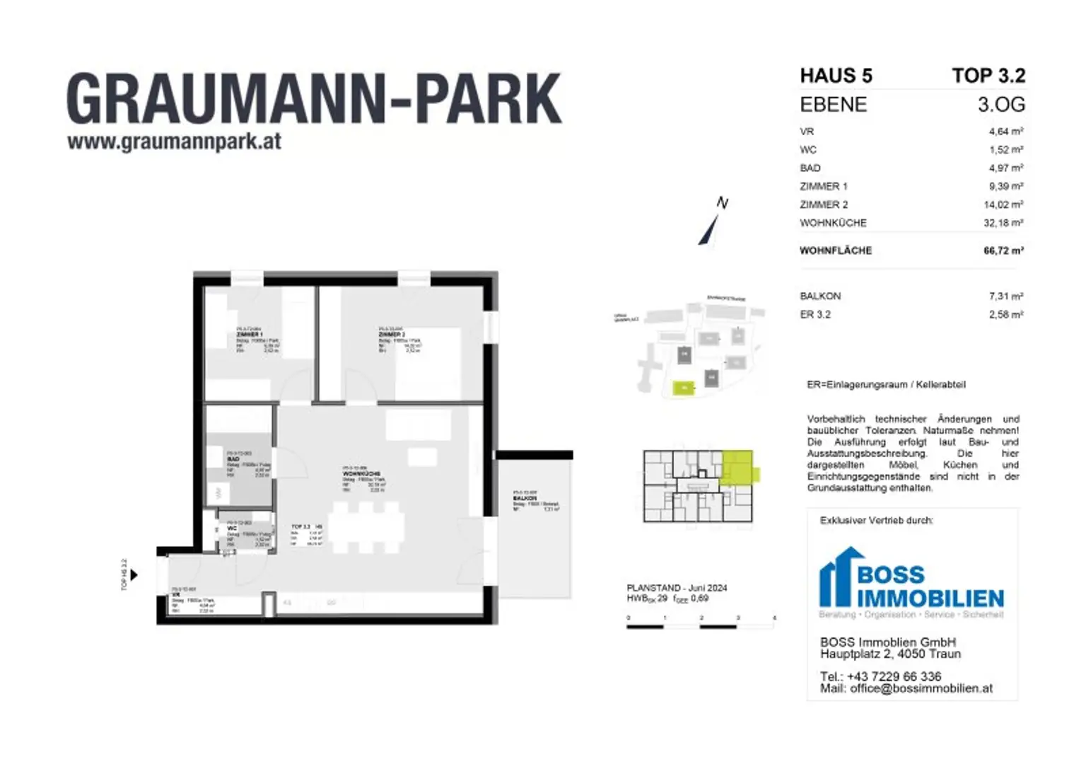 Wohnen im Park: Neue 3-Raum Eigentumswohnung mit Kühlung direkt im Stadtzentrum