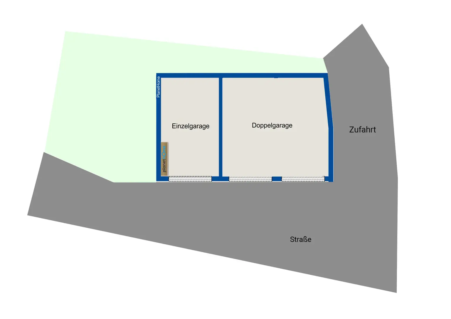 Grundriss Garagen