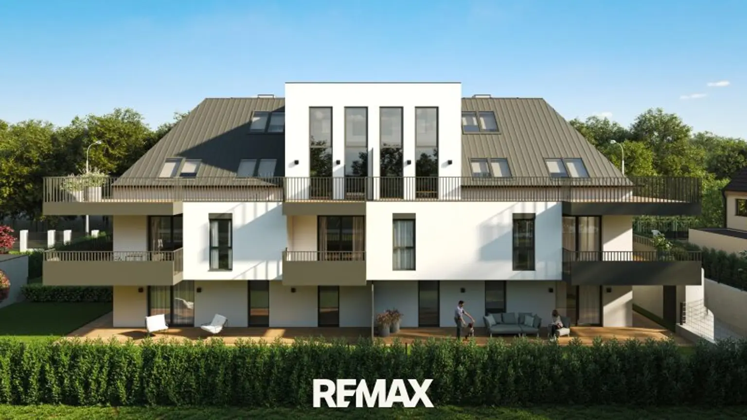 Visualisierung Haus Rückansicht