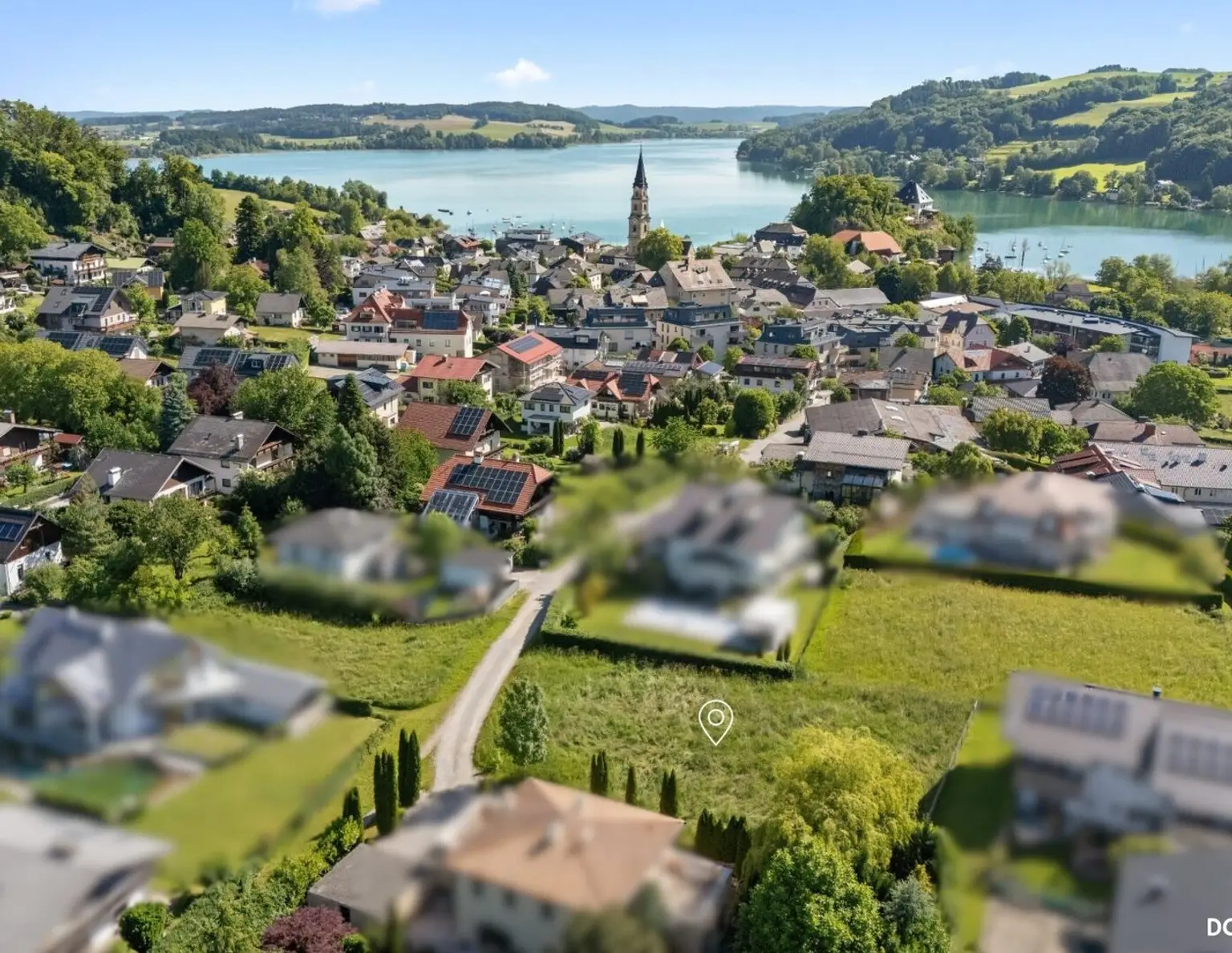 MATTSEE: Grundstück in Toplage, 1.073m², ev. teilbar - bewilligtes Wohnprojekt mit 10 W