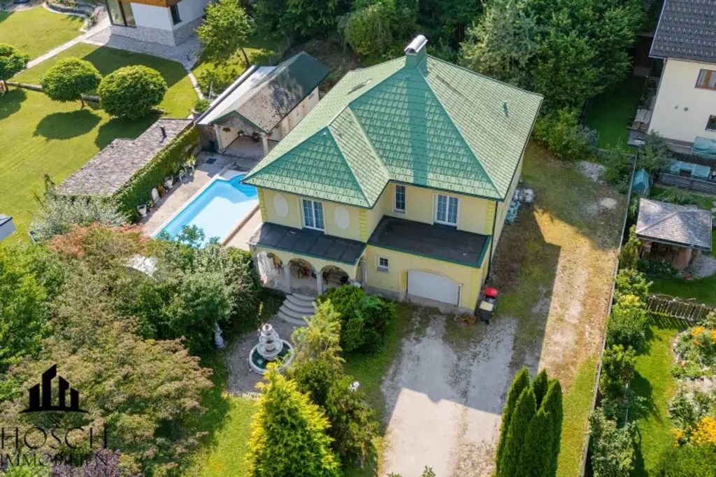 Exklusive Villa mit Parkgarten, Springbrunnen & Salzwasserpool – Ihr Wohntraum in Gresten