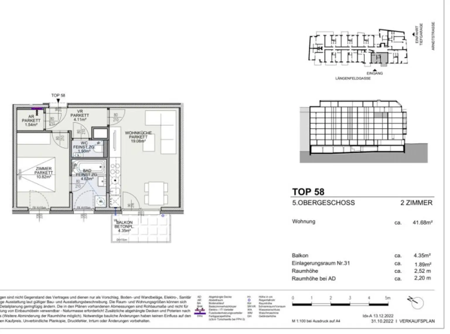 Modern wohnen in Meidling! Neubau 2-Zimmer-Erstbezug mit Balkon im 5. Liftstock - Top58