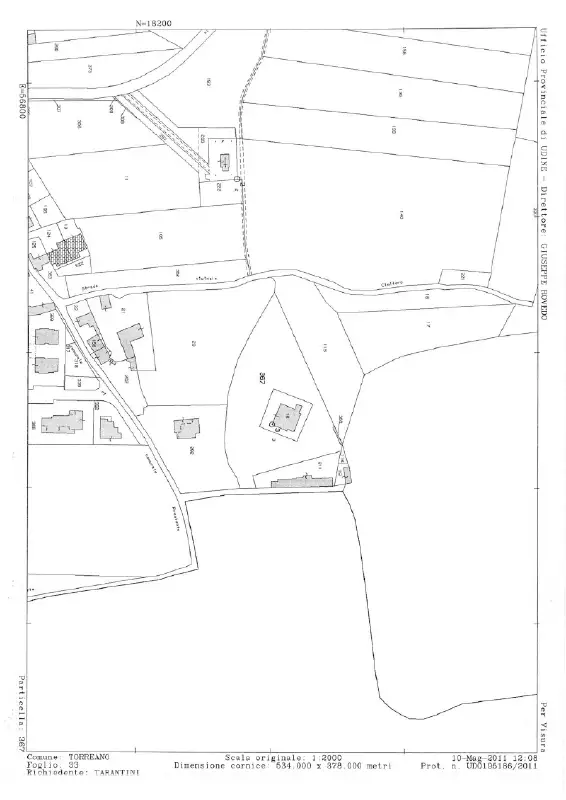 Lageplan von Schloß und Nebengebäude