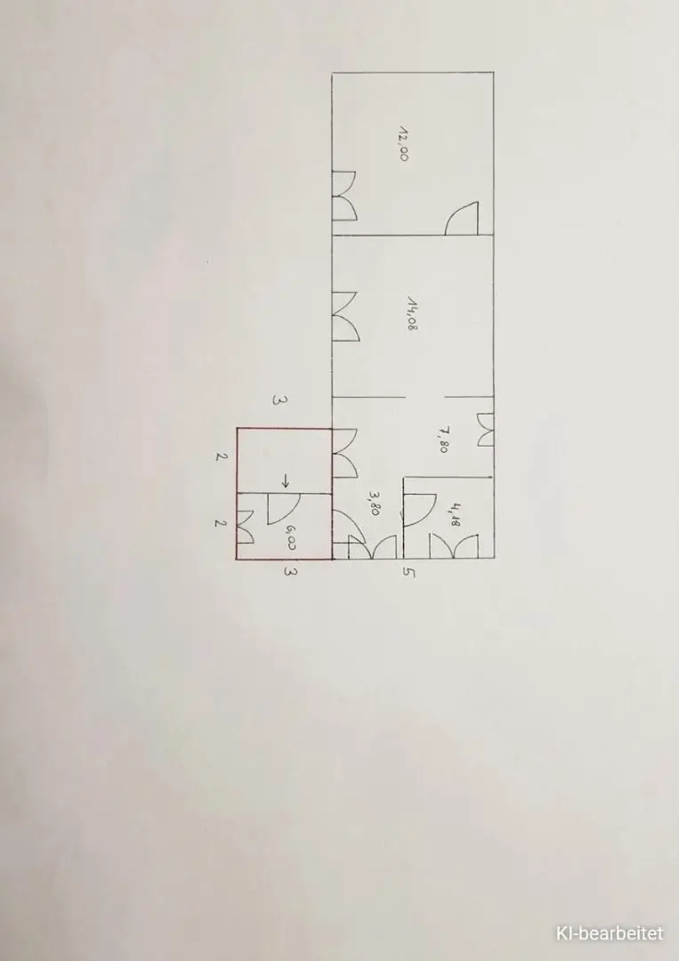 Grundriss vom Altbestand