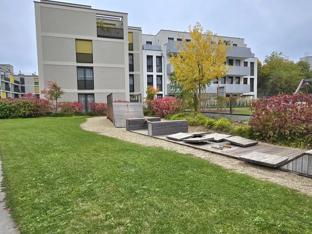 "Ankommen. Wohlfühlen. Zuhause sein – Ihre Gartenwohnung in Liesing."