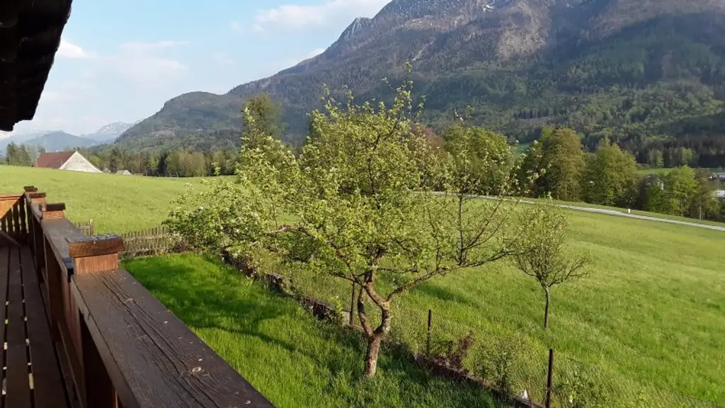 Eine Wohnung mit Garten, zwischen Strobl und Bad Ischl.