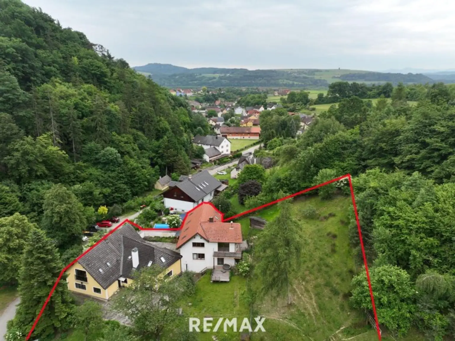 Haus 1 und 2 Vogelperspektive