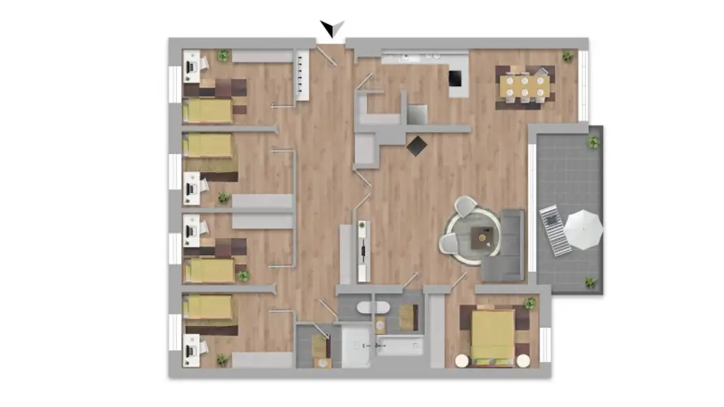 FAMILIENHIT - 6 Zimmer Wohnung in bester Lage