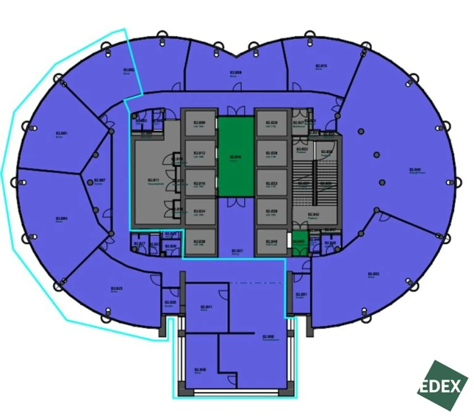 Büroflächen im Millenniumtower
