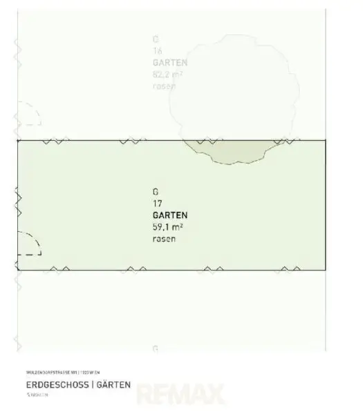 Grundriss Garten