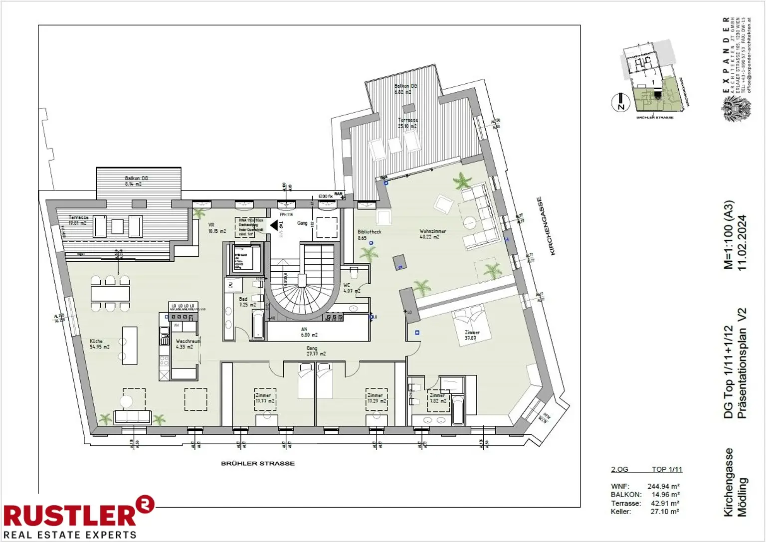 Ultimatives Penthouse mit ca. 240 m² Wohnnutzfläche
