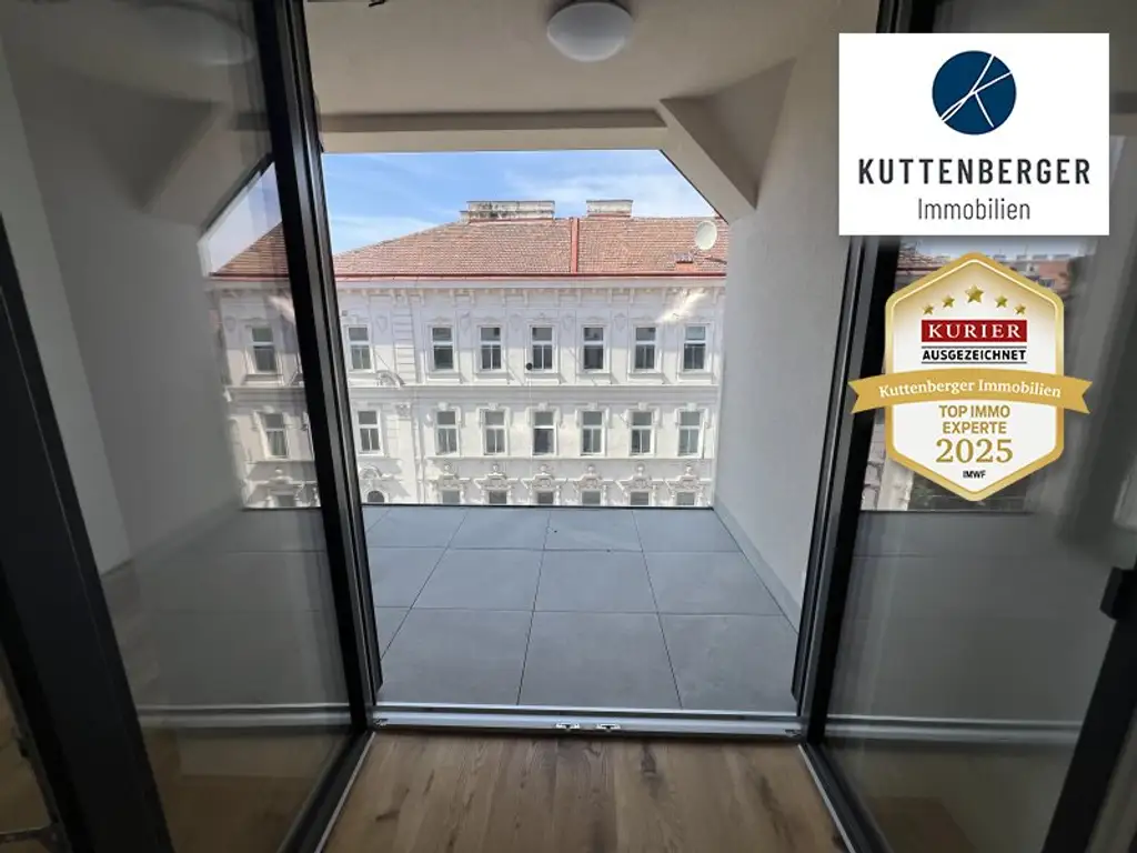 *Superprojekt: ''Über den Baumwipfeln" TOP 49 MIT ZWEI TRAUMHAFTEN WEST-LOGGIEN