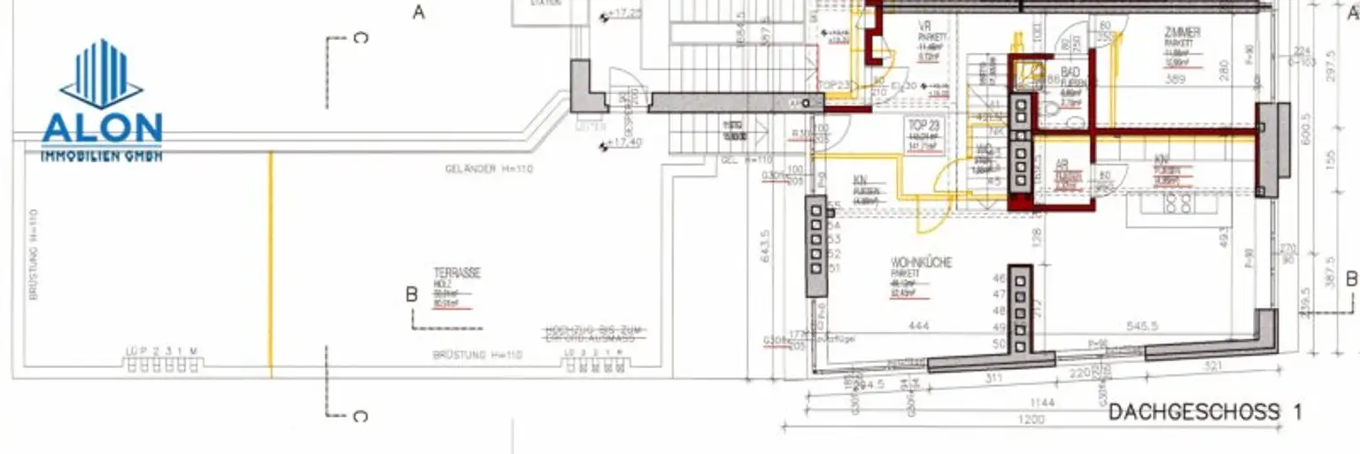 Wunderschöne 4-Zimmer DG-Wohnung mit 2 Terrassen | Garage optional mietbar | Klimaanlage | Nähe Augarten/Taborstraße