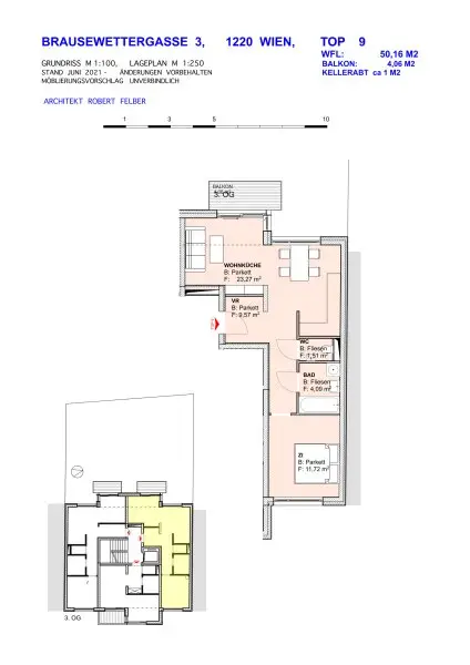 Helle moderne Wohnung bei U2-Stadlau/Bahnhof
