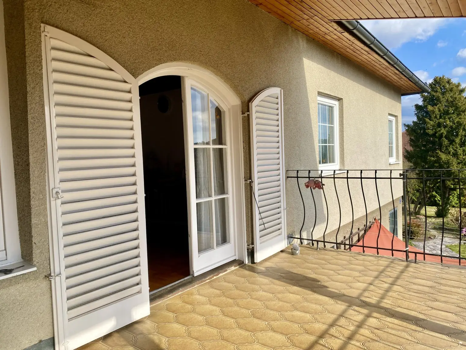 Terrassentür vom Wohnzimmer