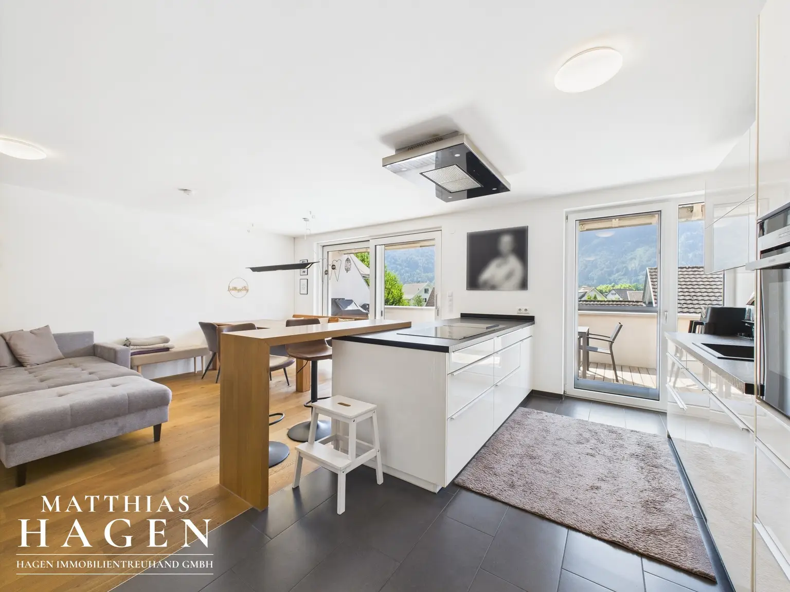 Wohnbereich und Küche