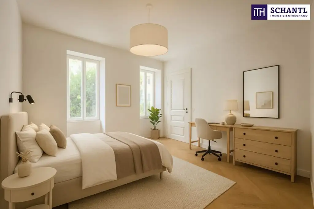 ++ TOP LAGE in unmittelbarer Nähe zum Augarten ++ hochwertig saniertes Altbaujuwel mit großzügigem Balkon + absolut ruhige Innenhoflage