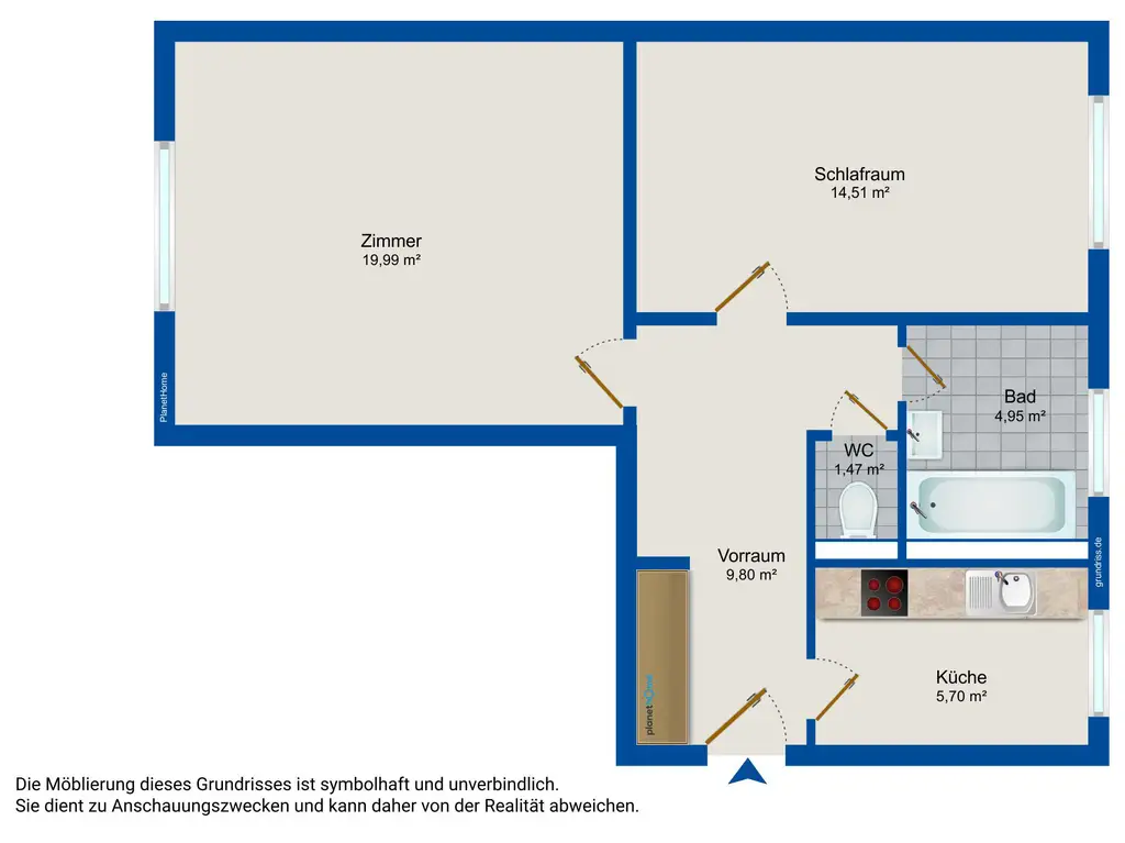 Grundriss Wohnung