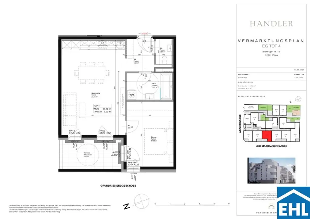 2-Zimmer-Wohntraum mit Terrasse im 23. Bezirk