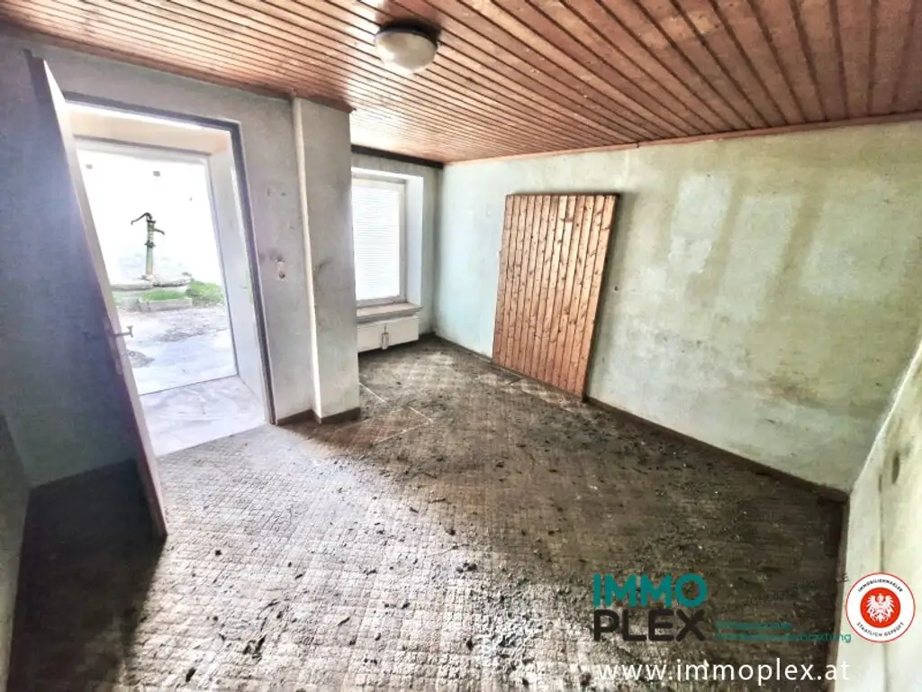 Einfamilienhaus in Ruhelage mit Schuppen und 4 Zimmer auf großem Grundstück, sanierungsbedürftig, zu kaufen!