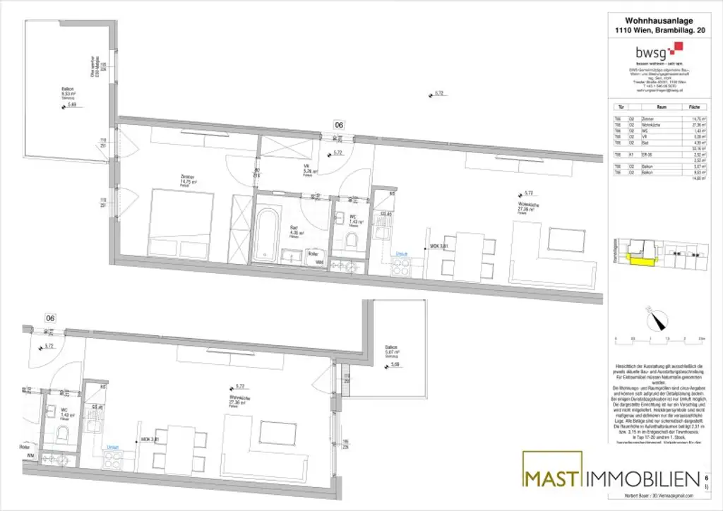 *NEU* 2 Zimmer Wohnung mit 2 Balkonen - Provisionsfrei für den Käufer