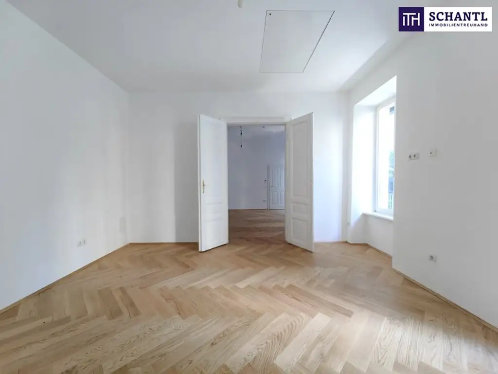 WOW! TOP LAGE in unmittelbarer Nähe zum Augarten + teilsaniertes Altbaujuwel mit großzügigem Balkon + absolut ruhige Innenhoflage