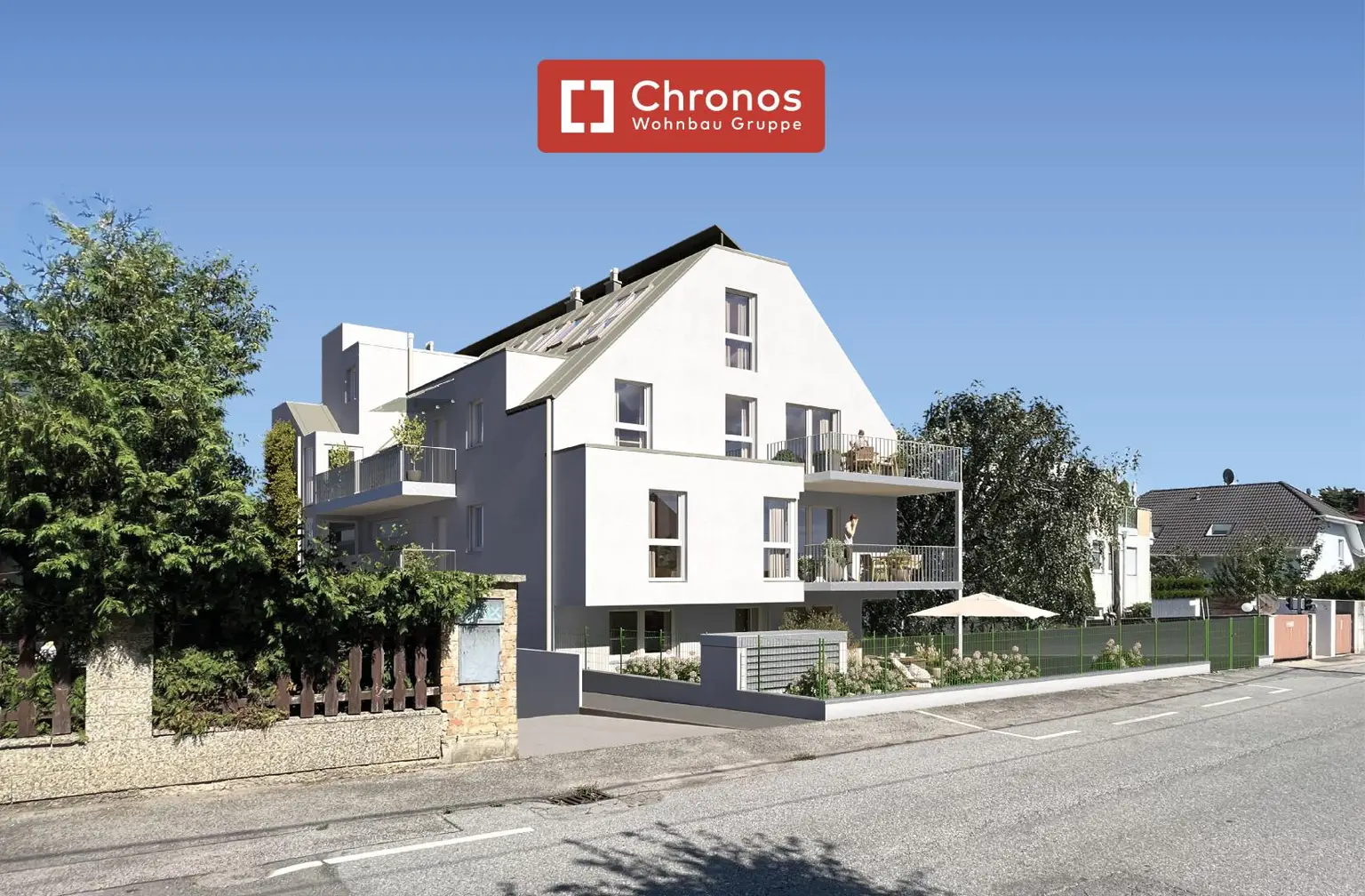 BAUBEGINN ERFOLGT! Vorsorgewohnung! 2-Zimmer-Neubau-Gartenwohnung im Einfamilienhausgebiet in Ruhelage!