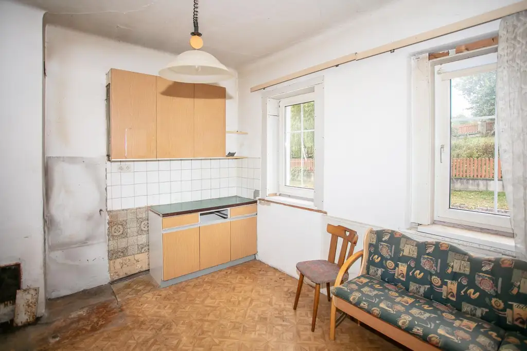 Kleines Haus mit uneinsehbaren Garten