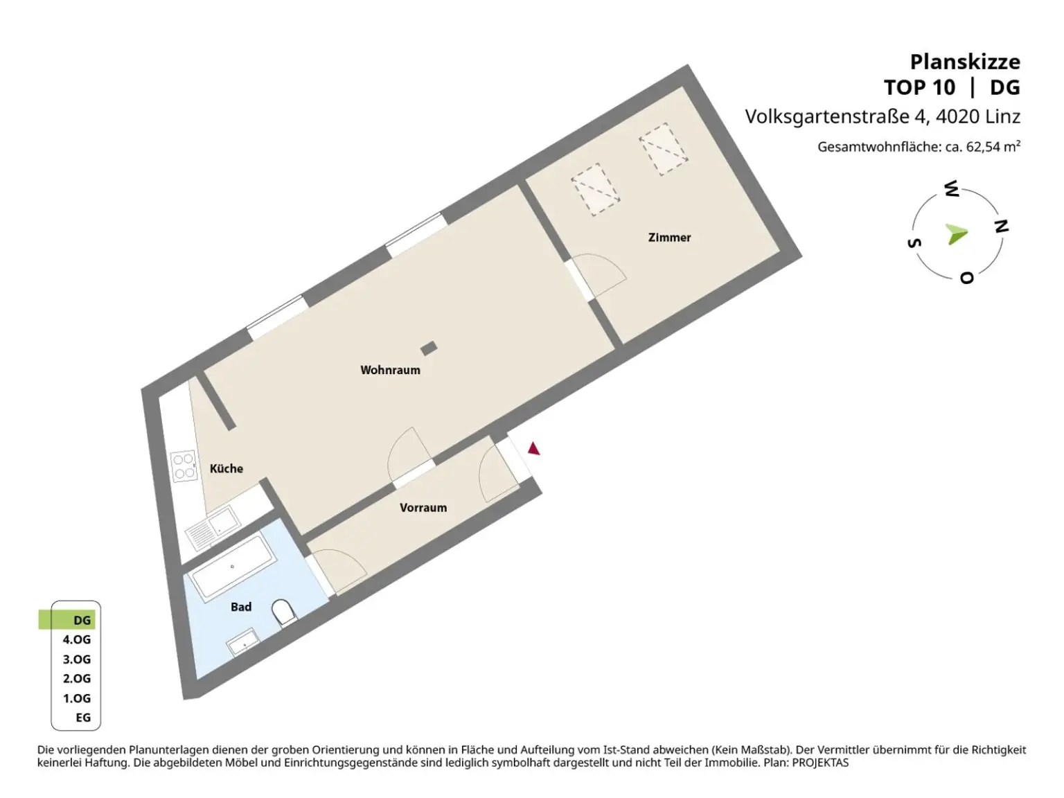 2-Zimmer Innenstadtwohnung nahe dem Volksgarten und Musiktheater!