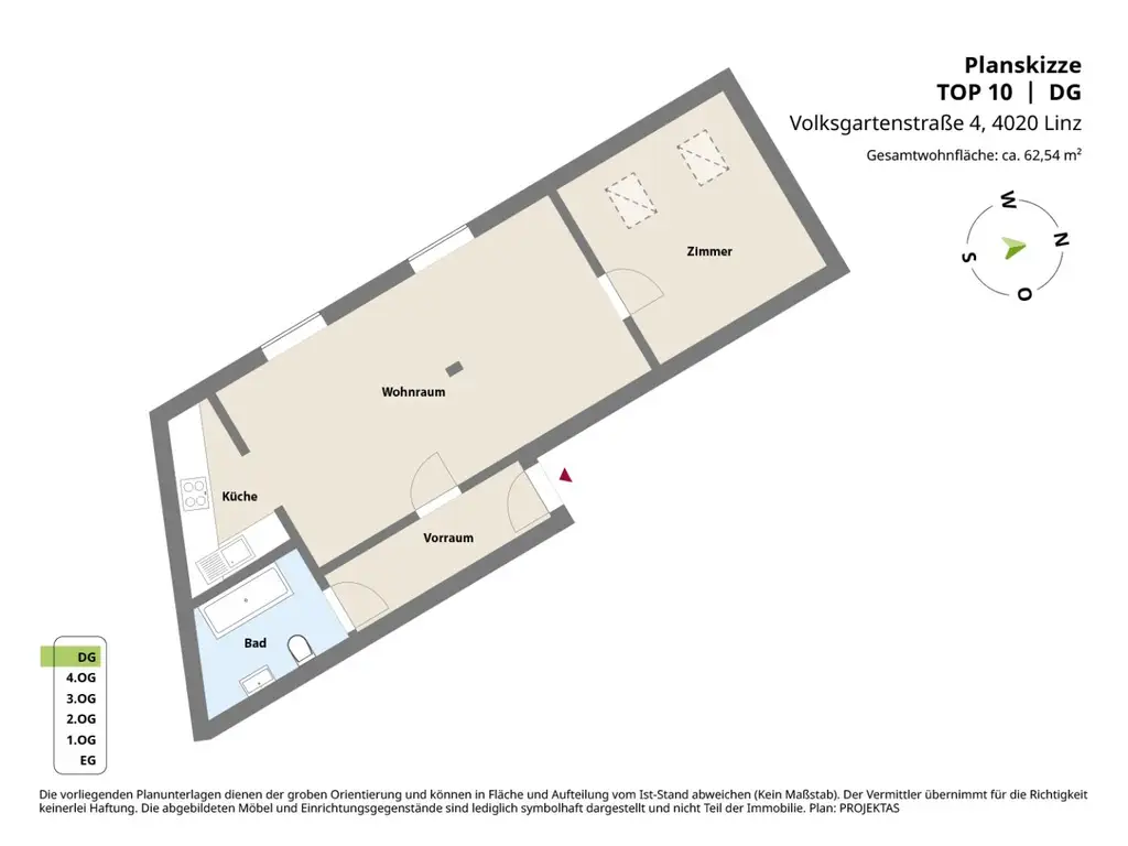 2-Zimmer Innenstadtwohnung nahe dem Volksgarten und Musiktheater!