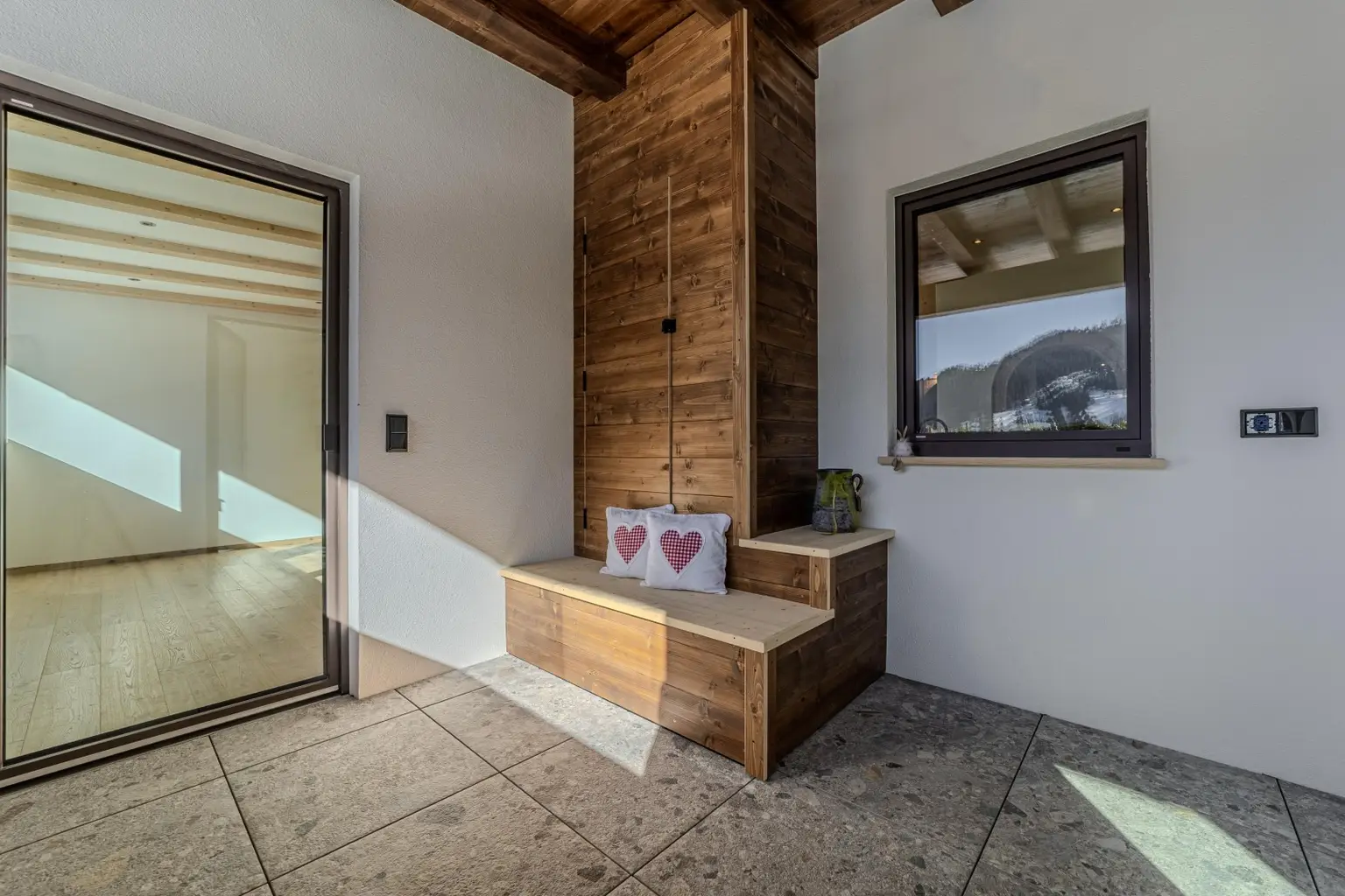 Westterrasse mit Traumblick auf den Hartkaiser