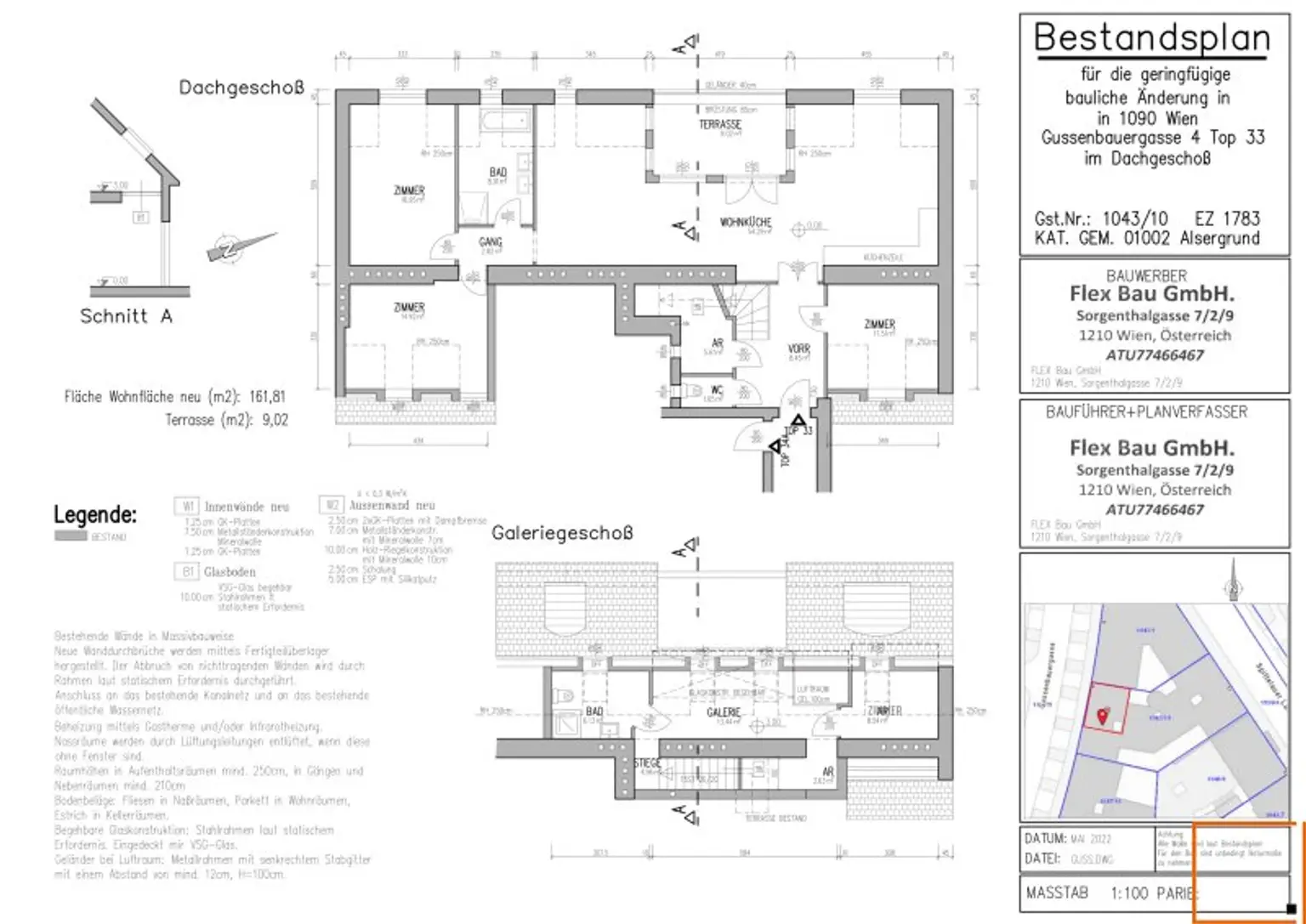 Dachgeschoßwohnung mit eingeschnittener Terrasse, vier Schlafzimmern und schönem Fernblick
