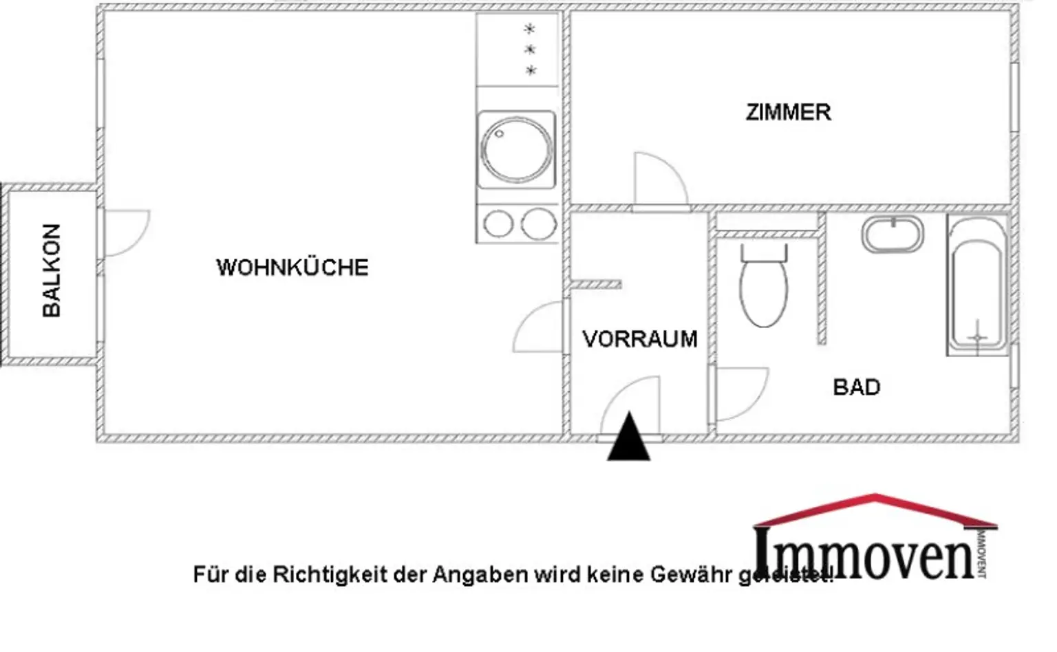 Koffer packen, Bett mitnehmen und fertig - Fernseher und Kaffemaschine sind schon da!