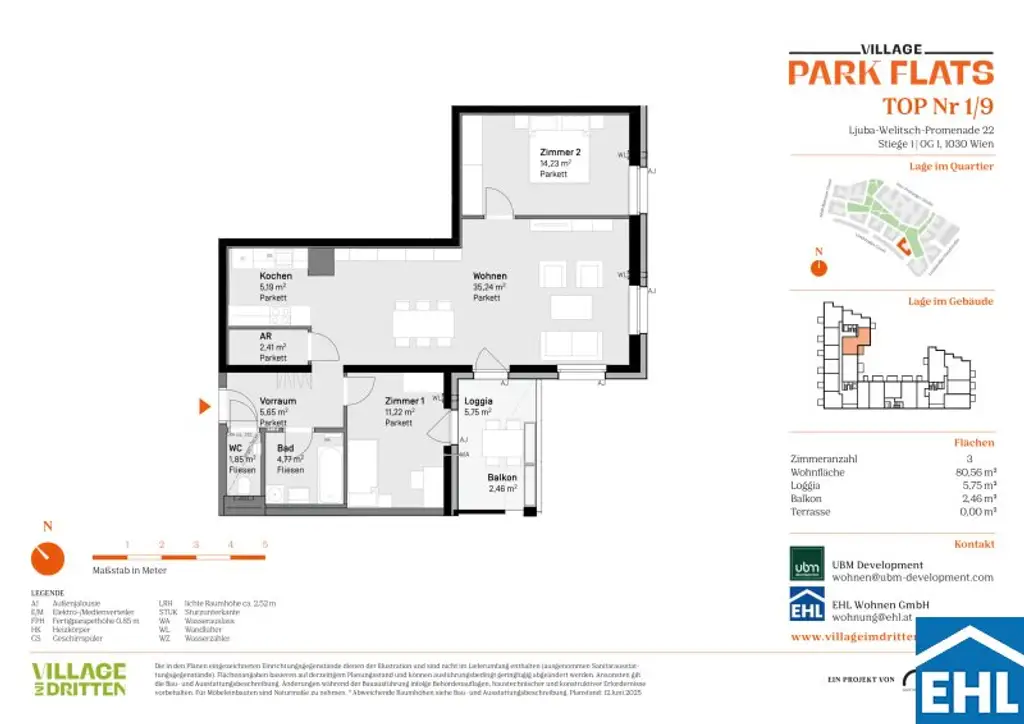 Parknähe und Urbanität – Ihr Anlageobjekt bei den PARK FLATS