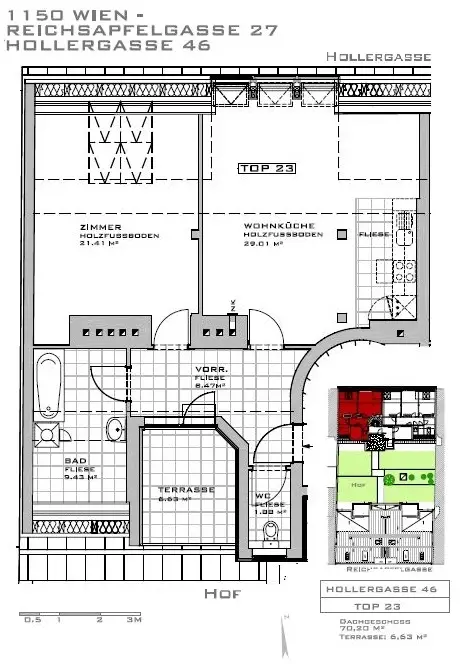 Einziehen, Aufatmen, Ankommen - Ihre Dachgeschosswohnung mit Terrasse in bester Lage des 15. Bezirk