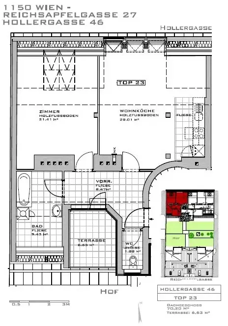 Einziehen, Aufatmen, Ankommen - Ihre Dachgeschosswohnung mit Terrasse in bester Lage des 15. Bezirk