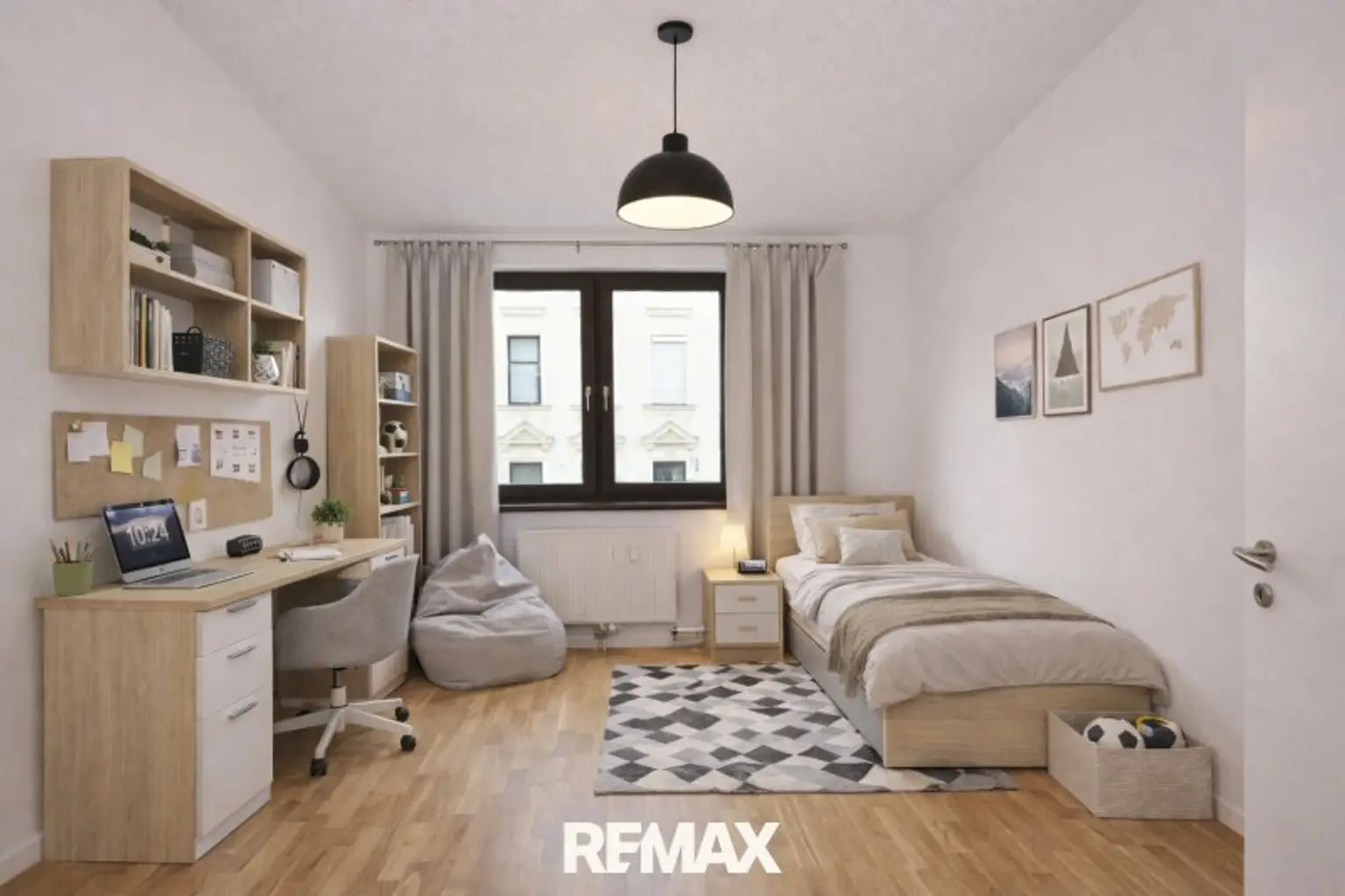 Kinderzimmer/Arbeitszimmer (virtuell eingerichtet)